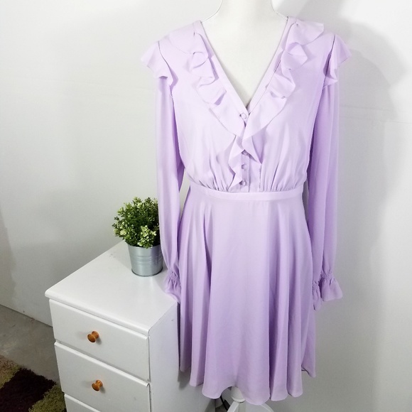 Gal Meets Glam Dresses & Skirts - Gal Meets Glam Lilac Haley Long Sleeve Dress NWT
